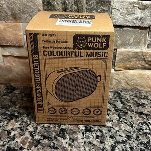 Punk wolf portable speaker NIB